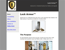 Tablet Screenshot of lockarmor.com